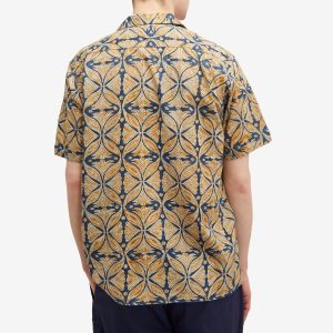 Beams Plus Open Collar Block Print Shirt