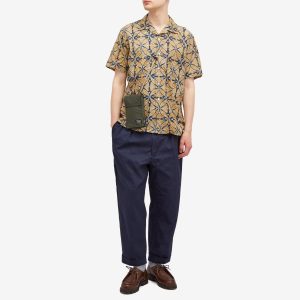 Beams Plus Open Collar Block Print Shirt