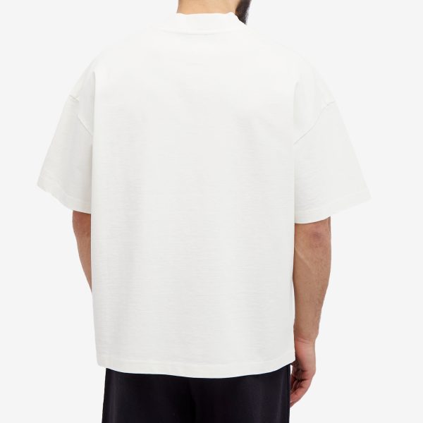 about:blank Initial Logo Mock Neck T-Shirt