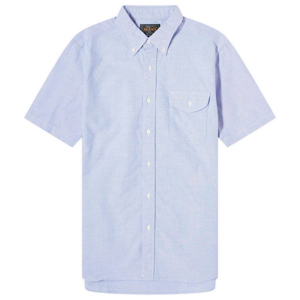 Beams Plus Button Down Short Sleeve Oxford Shirt