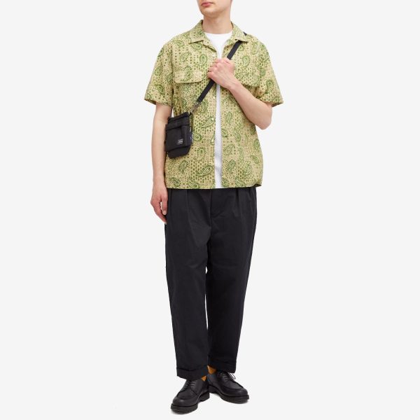 Beams Plus Open Collar Block Print Shirt