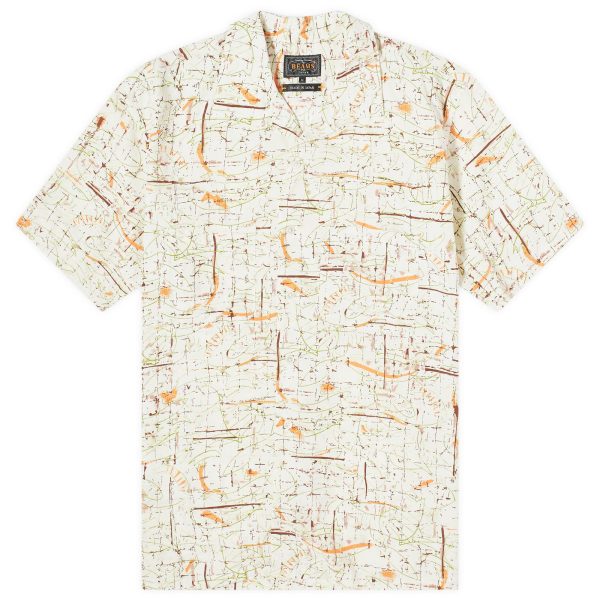 Beams Plus Open Collar Rayon Print Shirt