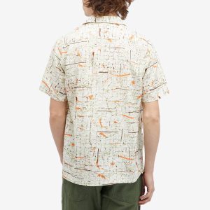 Beams Plus Open Collar Rayon Print Shirt