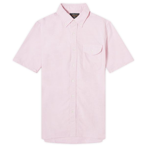 Beams Plus Button Down Short Sleeve Oxford Shirt