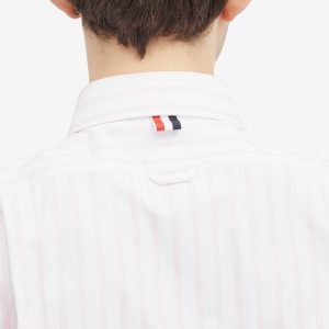 Thom Browne Round Collar Stripe Oxford Shirt