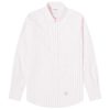 Thom Browne Round Collar Stripe Oxford Shirt