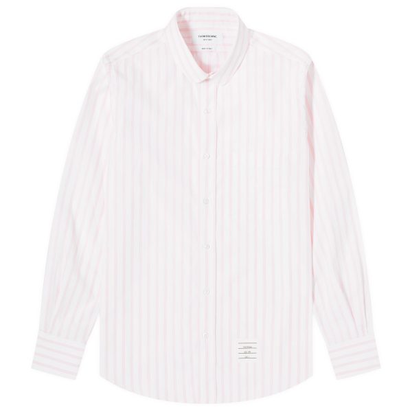 Thom Browne Round Collar Stripe Oxford Shirt