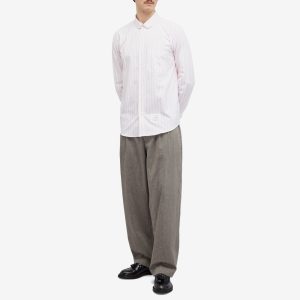 Thom Browne Round Collar Stripe Oxford Shirt