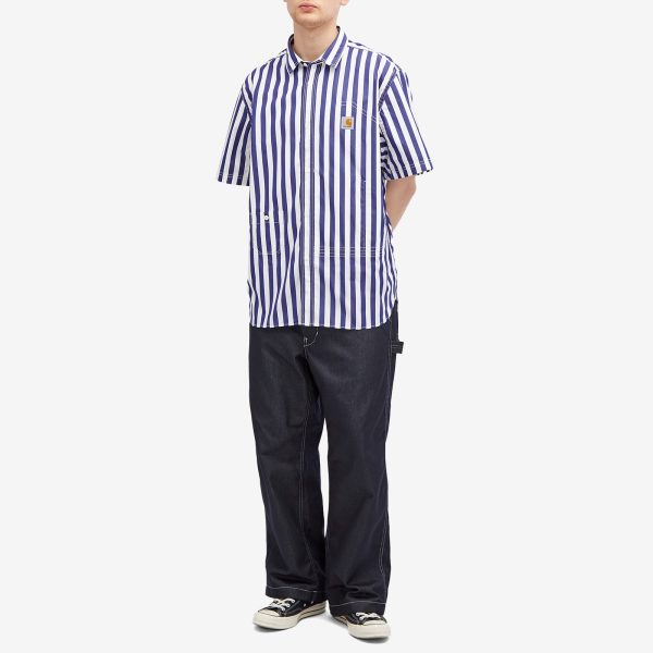 Junya Watanabe MAN x Carhartt WIP Stripe Short Sleeve Shirt