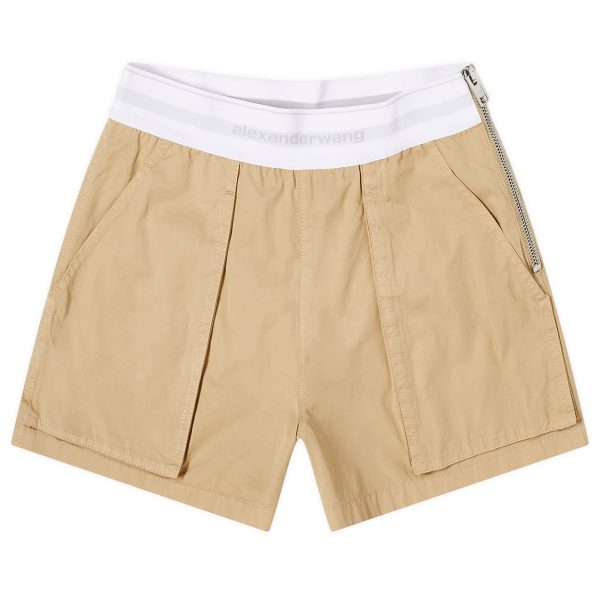 Alexander Wang High Waisted Cargo Rave Shorts