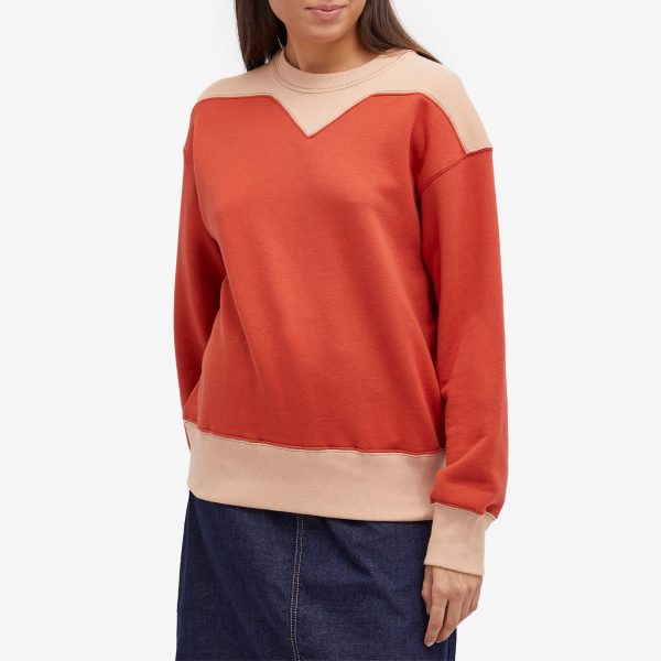 Beams Boy Two Tone Crew Sweat