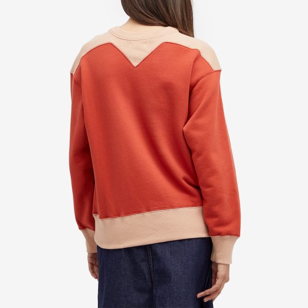 Beams Boy Two Tone Crew Sweat