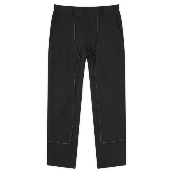 Comme des Garçons Black Gabardine Contrast Stitch Pant