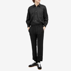 Comme des Garçons Black Gabardine Contrast Stitch Pant