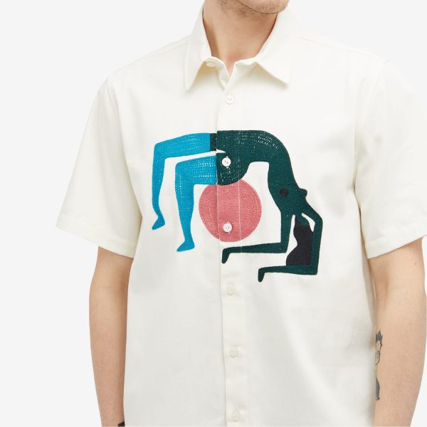 By Parra Yoga Balled Short Sleeve Shirt