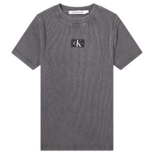 Calvin Klein Label Washed Rib Slim T-Shirt