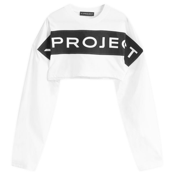 Y/Project Scrunched Logo Long Sleeve Tank Top