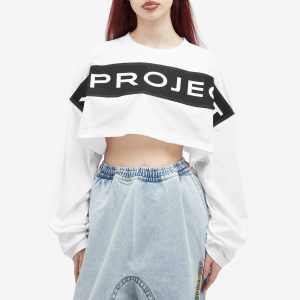 Y/Project Scrunched Logo Long Sleeve Tank Top