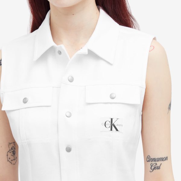 Calvin Klein Sheen Milano Sleeveless Shirt