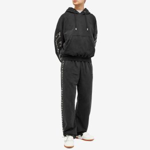 Off-White Eyelet Diagonal Popover Hoodie