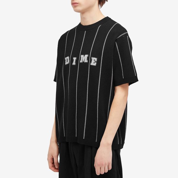 Dime Striped Short Sleeve Knit