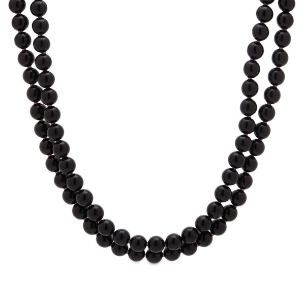 Needles Black Onyx Beaded Necklace