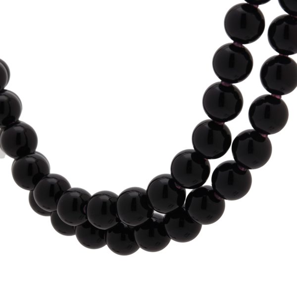 Needles Black Onyx Beaded Necklace