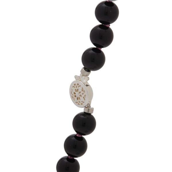 Needles Black Onyx Beaded Necklace