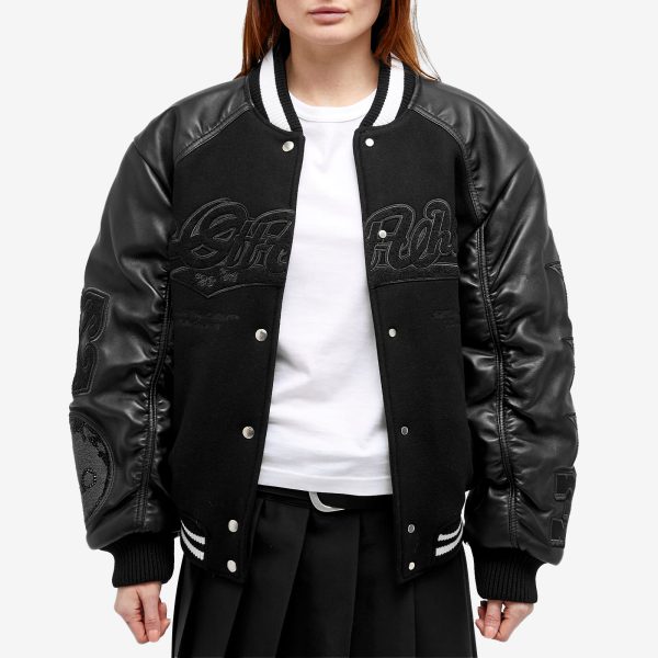 Off-White Moon Wheel Varsity Jacket