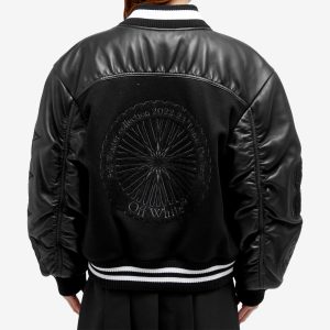 Off-White Moon Wheel Varsity Jacket