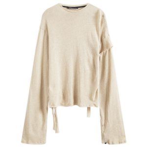 Ottolinger Deconstructed Linen Longsleeve Top