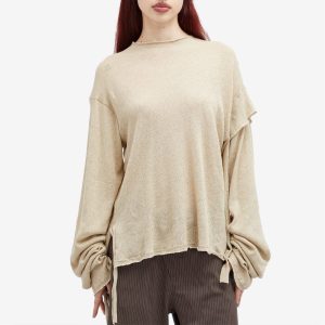 Ottolinger Deconstructed Linen Longsleeve Top