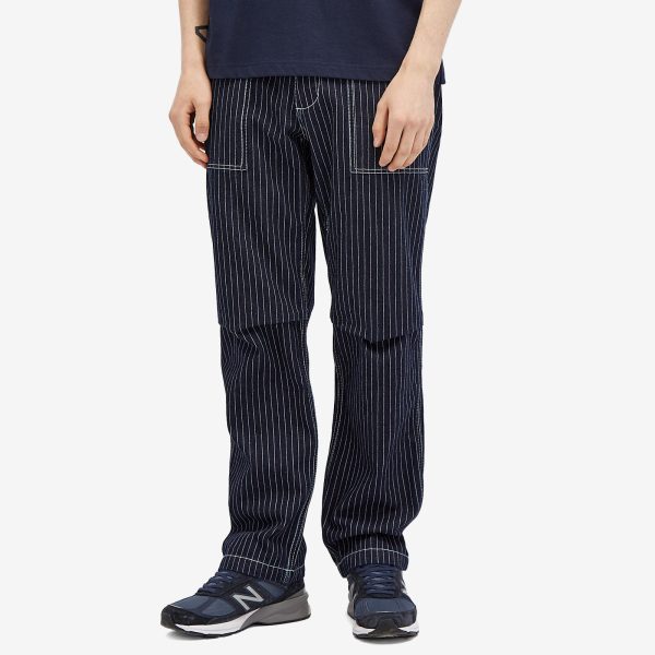 Uniform Bridge Stripe Denim Fatigue Pants