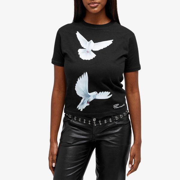 3.Paradis Freedom Doves Cropped T-Shirt