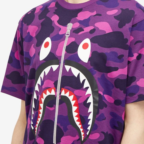 A Bathing Ape Color Camo Shark T-Shirt