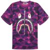 A Bathing Ape Color Camo Shark T-Shirt