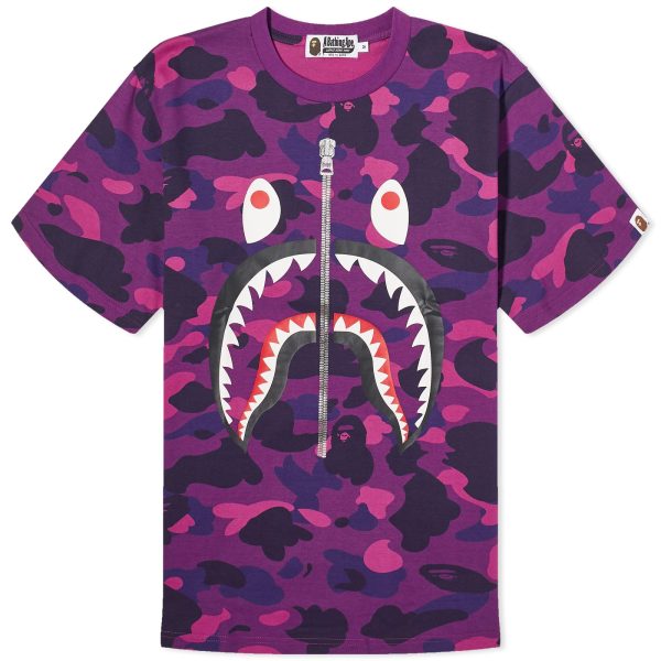 A Bathing Ape Color Camo Shark T-Shirt