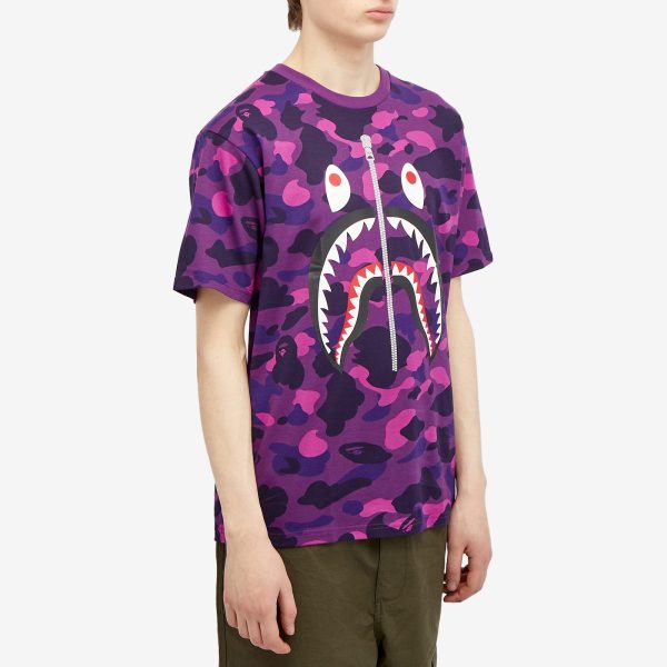 A Bathing Ape Color Camo Shark T-Shirt