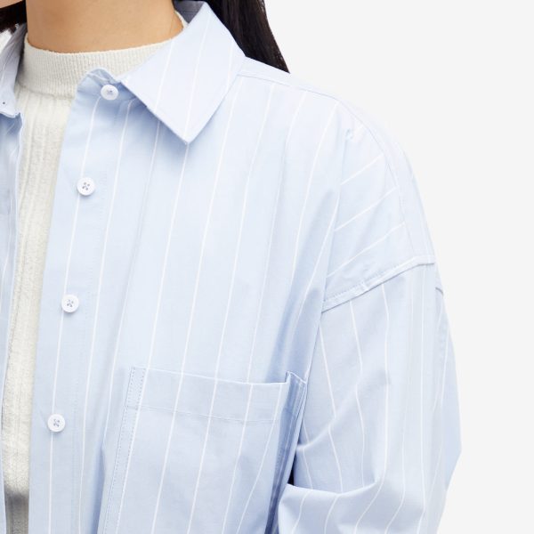 Good American Oversized Stripe Shirt