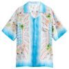 Casablanca Le Plongeon Short Sleeve Silk Shirt