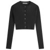 Alexander Wang Ribbed Logo Cardigan