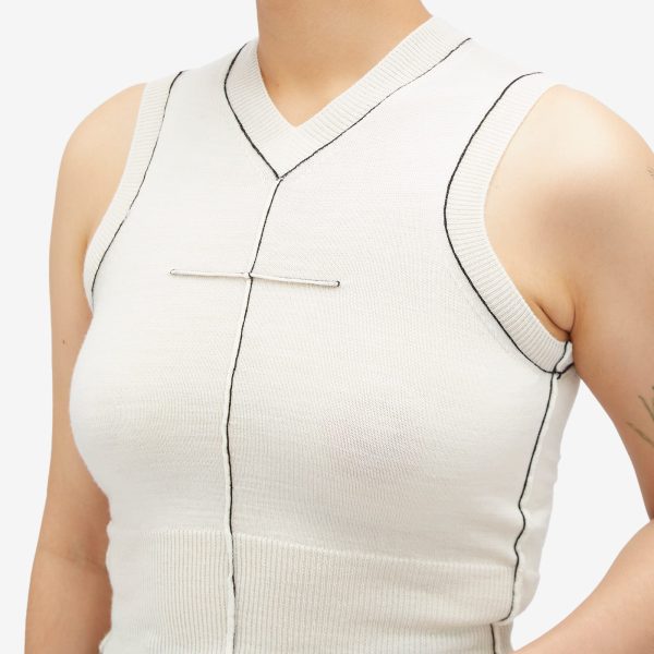 MM6 Maison Margiela Knitted V Neck Vest