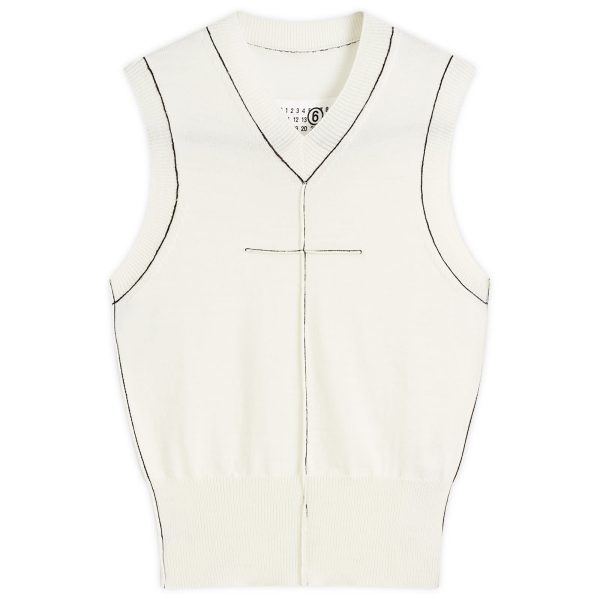 MM6 Maison Margiela Knitted V Neck Vest