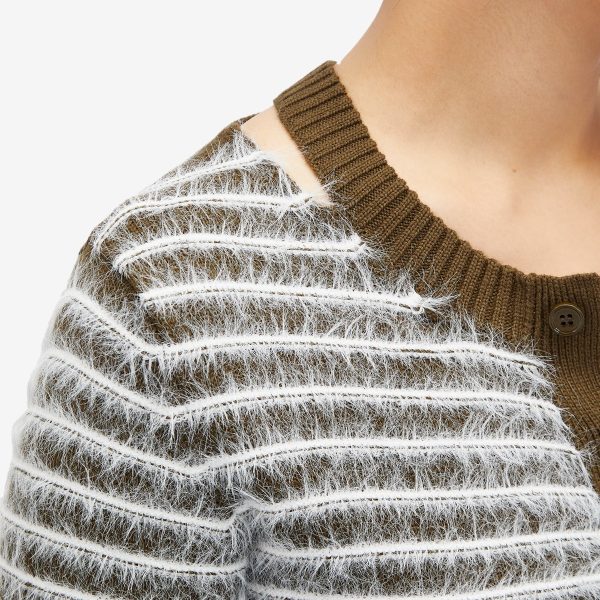 MM6 Maison Margiela Striped Cardigan