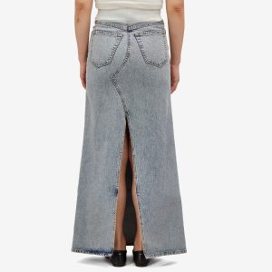 MM6 Maison Margiela Patchwork Denim Maxi Skirt