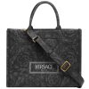 Versace Large Tote In Embroidery Jacquard