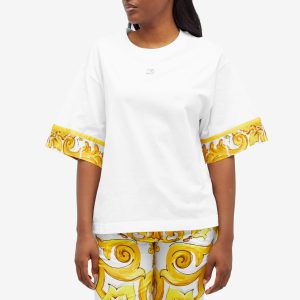 Dolce & Gabbana Jersey T-shirt with Contrast Sleeve