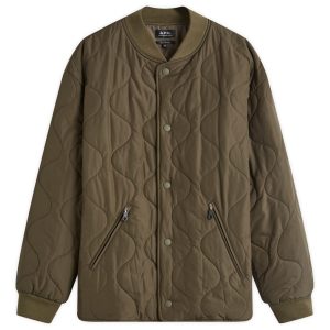 A.P.C. Florent Quilted Bomber Jacket