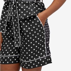 Dolce & Gabbana High Waisted Shorts in Polka Dot