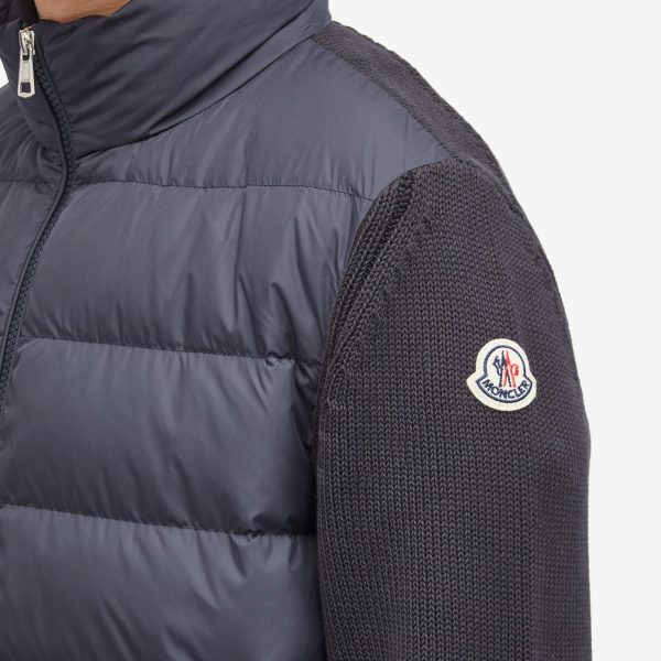 Moncler Down Cotton Knit Cardigan Jacket